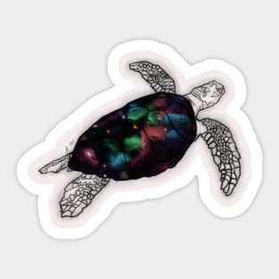 Life on a turtle shell Sticker